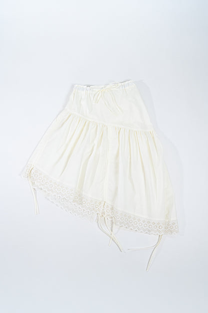 Jupe Froncée - broderie anglaise