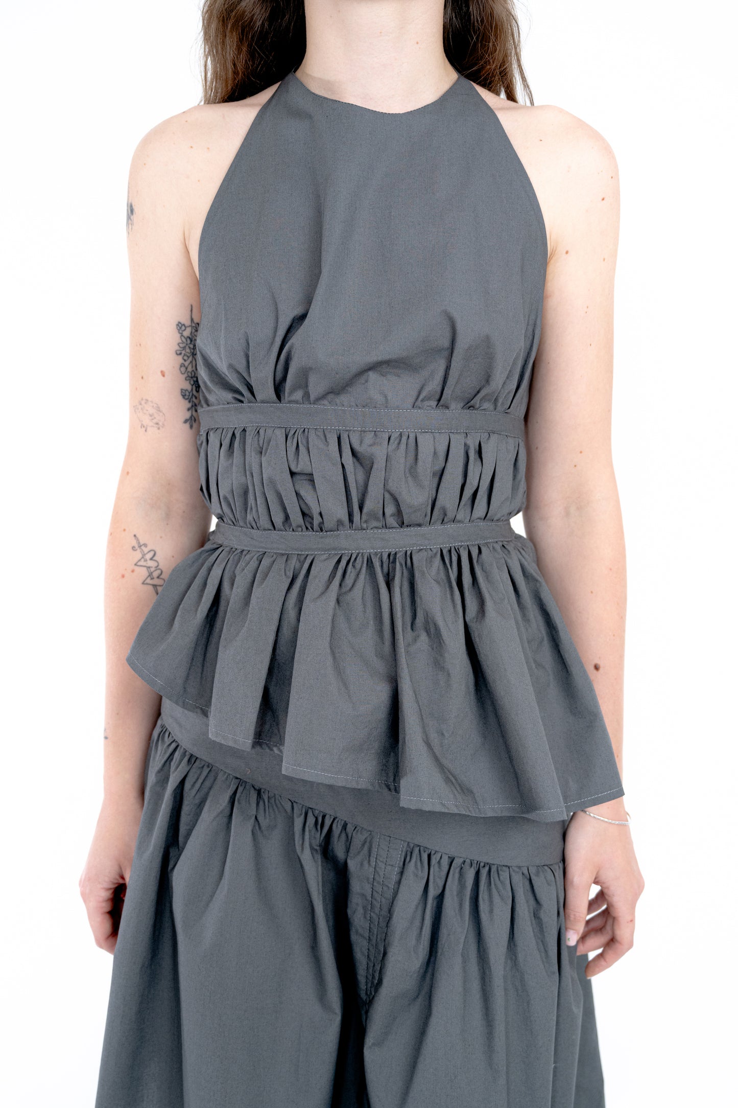 Top Froncé - gris