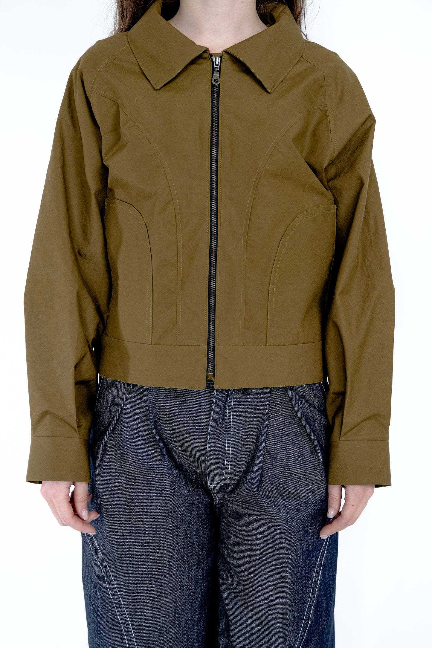 Veste à découpes - vert kaki