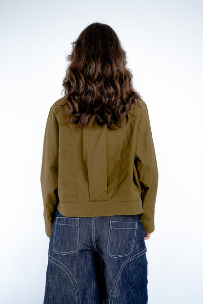 Veste à découpes - vert kaki