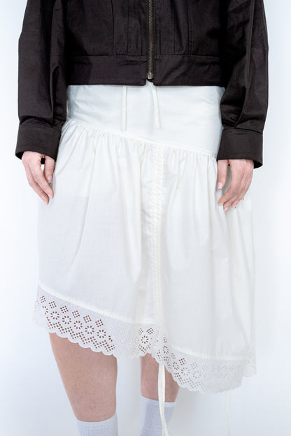 Jupe Froncée - broderie anglaise